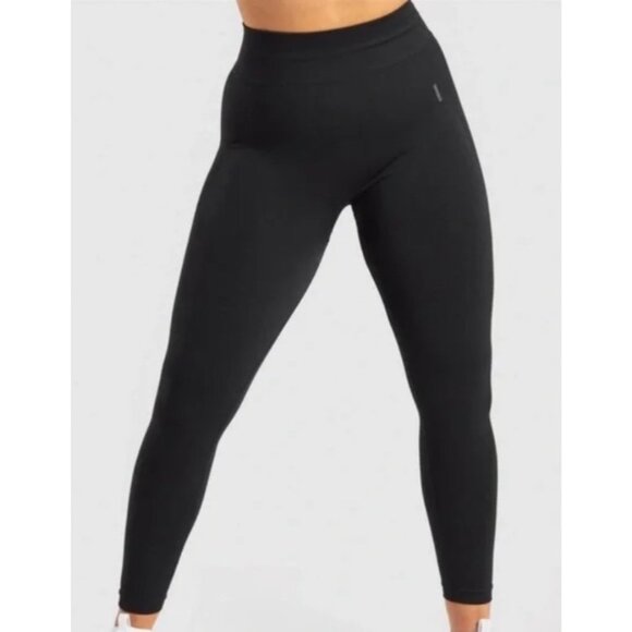 Gym Shark Flex High Waist Leggings Black Stretch Workout - Picture 11 of 11